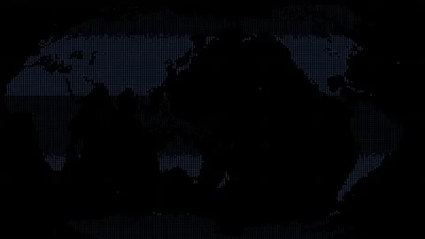 Futuristic neon world map background Loop concept animation with Alpha Channe Stock Footage 278671955
