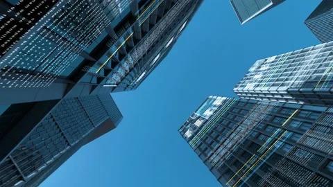 Futuristic network concept, city Technology 스톡 동영상 222004762