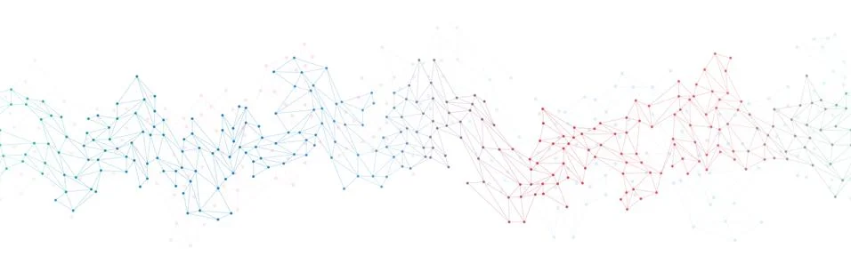 Futuristic network connection technology background Stock Illustration