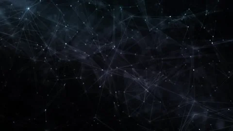 Futuristic Network, Dark Motion Plexus Digital Connection Network Stock Footage 292144933