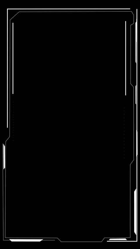 Futuristic network digital space display interface template with basic geometry Stock Footage 312443365