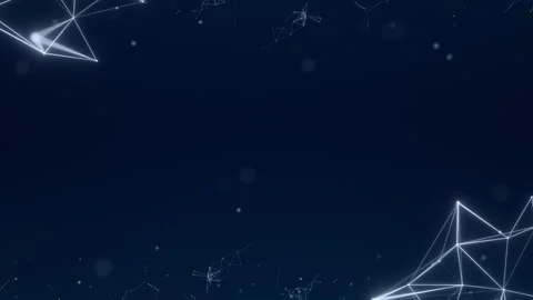 Futuristic Network Lines on Dark Blue Background 4K Loop Stock Footage 331124131