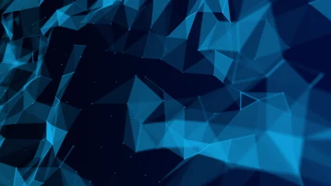 Futuristic Network Shape Abstract Video Animated Background Stock Footage 338066042