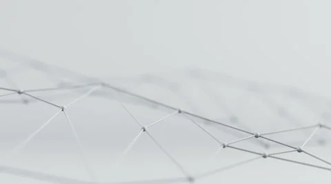 Futuristic network shape. Seameless loop 3D render animation 4k UHD (3840x2160) Stock-Footage 68117034