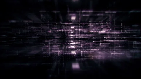 Futuristic network simulation blending AI, quantum physics, and deep learning Stock Footage 295936584