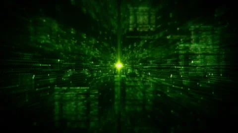 Futuristic network simulation blending AI, quantum physics, and deep learning Stock Footage 296748286