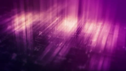 Futuristic network simulation blending AI, quantum physics, and deep learning Stock Footage 308208523