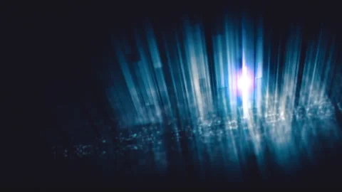Futuristic network simulation blending AI, quantum physics, and deep learning Stock Footage 308208813