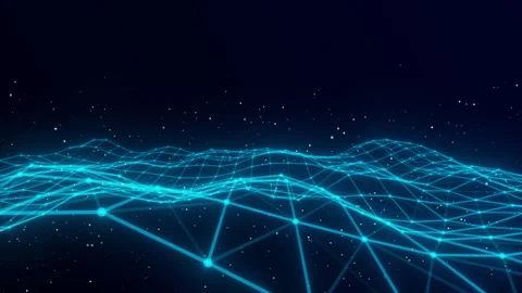 Futuristic Network Technology Plexus Concept Stock Footage 337865060