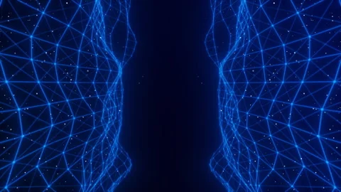 Futuristic Network Technology Plexus Concept Stock-Footage 337865091