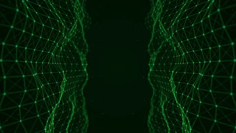 Futuristic Network Technology Plexus Concept Stock Footage 338065606