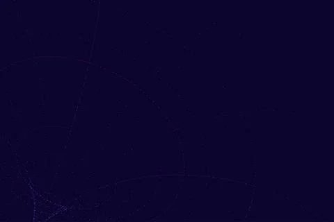 Futuristic network web with pink and blue dots on a dark background. Digita.. Illustrazione stock