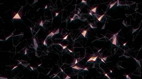Futuristic Network.Dynamic background. Depth of field. Field of interaction Stock Footage 96985816