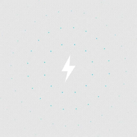 Futuristic Neural Data Rings with High-Intensity Lightning Bolt 1:1 Stock Footage 331189633