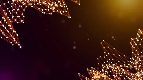 Futuristic Neural Network Motion Background With Glowing Nodes Stock Footage 336530255