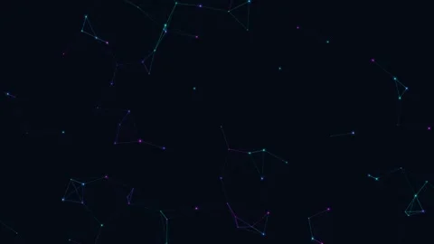 Futuristic Neural Network Plexus Loop Background Vídeo Stock 344131933