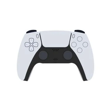 Futuristic new design console game controller, vector illustration Illustrazione stock