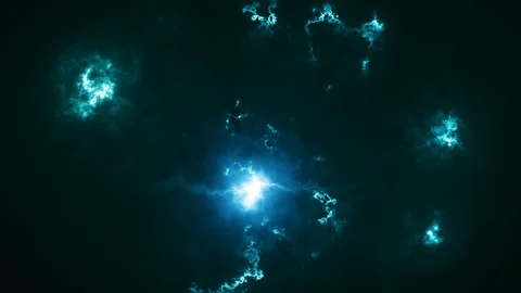 Futuristic Night Sky Loop Background Stock Footage 129512064