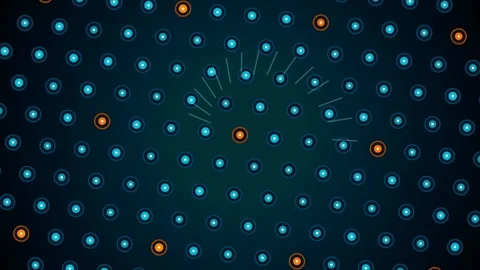 Futuristic Nuclear Reactor Core HUD Interface With Data Telemetry Stock Footage 340521504