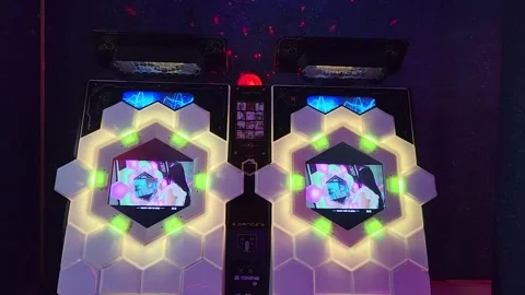 Futuristic objects for playing computer games thailand 스톡 동영상 251447711