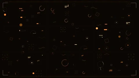 Futuristic orange HUD interface with tactical data visualization and hologr.. Stock Footage 334103637