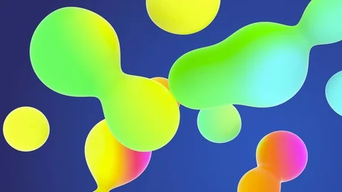 Futuristic Organic Designed Liquid Animated Abstraction Form Close up Stock Footage 105389678