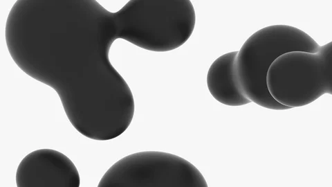 Futuristic Organic Designed Liquid Animated Abstraction Form Close-up Video stock 108652866