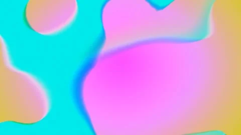 Futuristic Organic Designed Liquid Animated Shot. Aqua Colorful Liquid Gradients Stock Footage 135257515