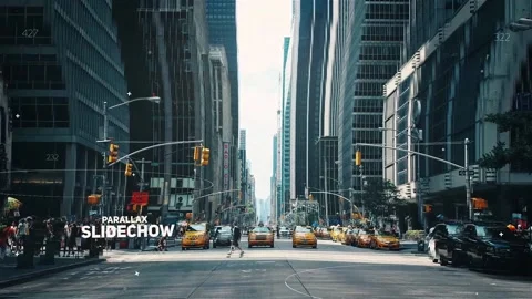 Futuristic Parallax Slideshow 스톡 After Effects