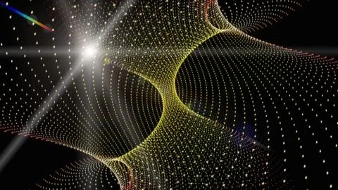 Futuristic particle background design illustration Stock Illustration