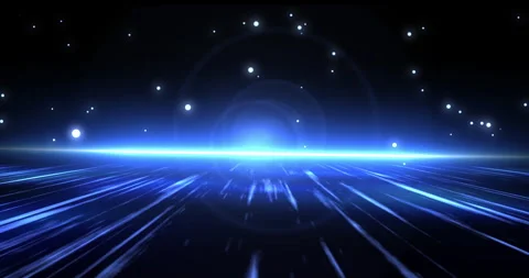 Futuristic particle falling space speed ramp starting engine animation 库存影片 279210899