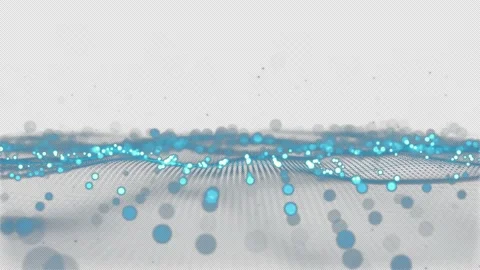 Futuristic particle ,Isolated transparent background. Alpha channel ready. Video stock 230447728