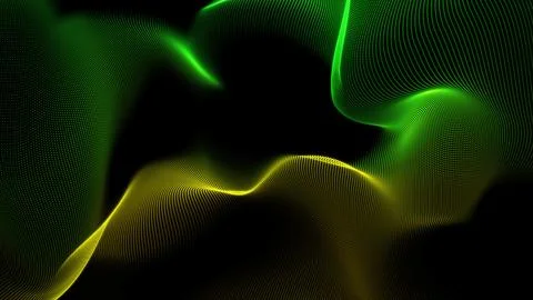Futuristic particle wave abstract background - creative design element. 스톡 일러스트