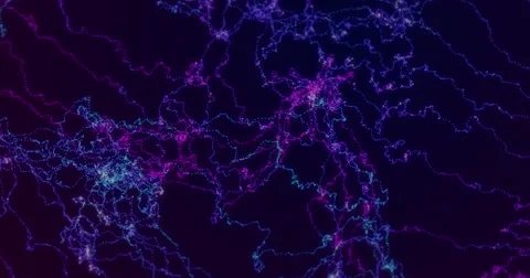 Futuristic Particles Abstract Background - Creative Design Element. Stock Footage 68421369