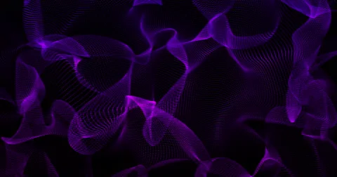 Futuristic Particles Wave Abstract Background - Creative Design Element. Stock Footage 67999475