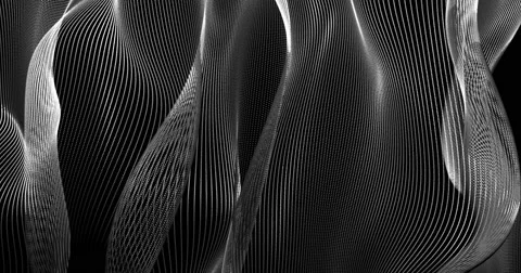 Futuristic Particles Wave Abstract Background - Creative Design Element. Stock Footage 68018048