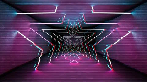 Futuristic pattern with glitch digital design. Internet technology. Abstract 스톡 일러스트