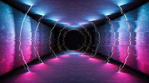 Futuristic pattern with glitch digital design. Internet technology. Abstract Stock Illustration