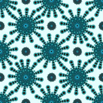 Futuristic pattern on light background seamless pattern Stock Illustration