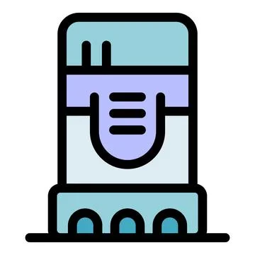 Futuristic payment terminal processing contactless transaction Illustrazione stock