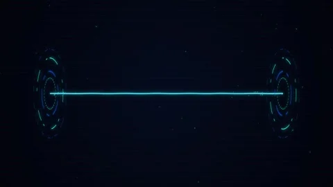 Futuristic Pink Sci-Fi HUD Energy Beam and Plasma Conduit Stock-Footage 341736387