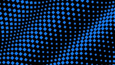 Futuristic Pixel Grid Motion Background with Depth Effect Vídeos de archivo 334868671