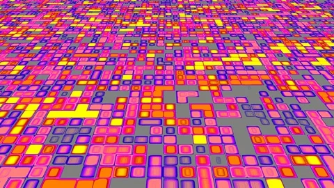 Futuristic Pixel Pattern Motion Graphic - Seamless Animation 스톡 동영상 323772784