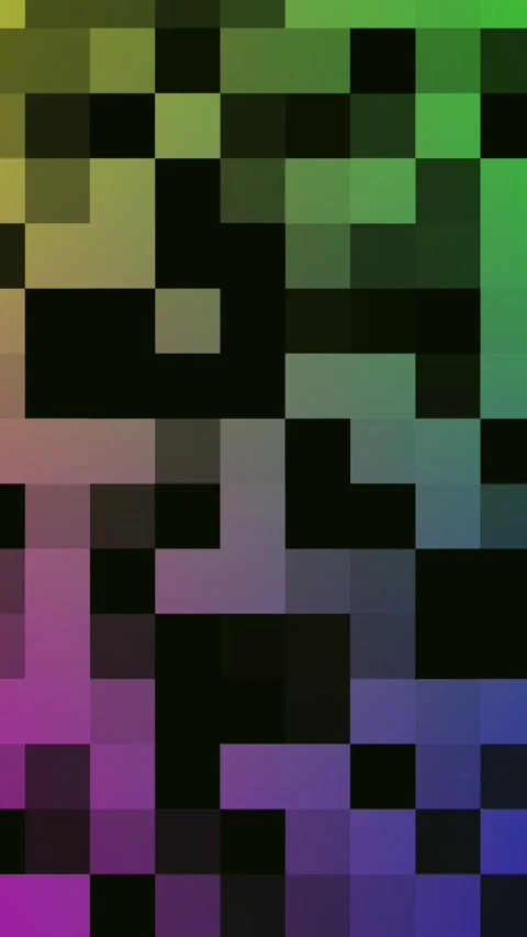 Futuristic pixelated gradient background with mosaic pattern for vibrant mo.. Stock Footage 321631848