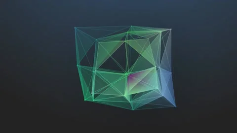 Futuristic Plexus Animation Stock Footage