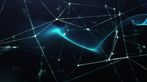 Futuristic Plexus Motion, Technology Network Digital Data Connection Stock Footage 340016802