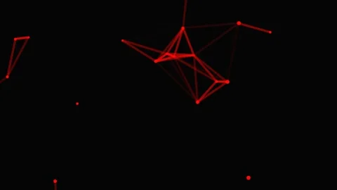 Futuristic plexus network animation featuring dynamic data connections Stock Footage 338164277