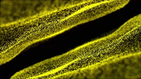 Futuristic point wave. Big data. Beautiful wave shaped array of glowing dots. Stock Footage 236691023