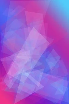 Futuristic polygon abstract background with soft blue and pink gradients, c.. Stock Illustration