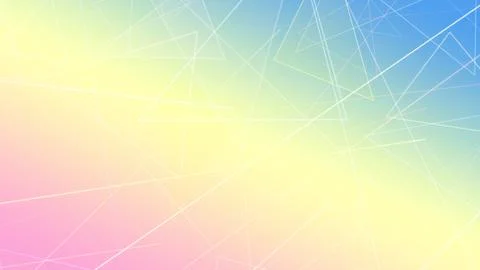 Futuristic polygon lines and triangles in bright yellow and pink form an en.. Stock Illustration